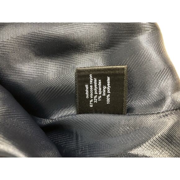 The Limited Women Jacket 14 3/4 Sleeve Lapel Notch Blazer Gray Clueless Preppy - Picture 10 of 11